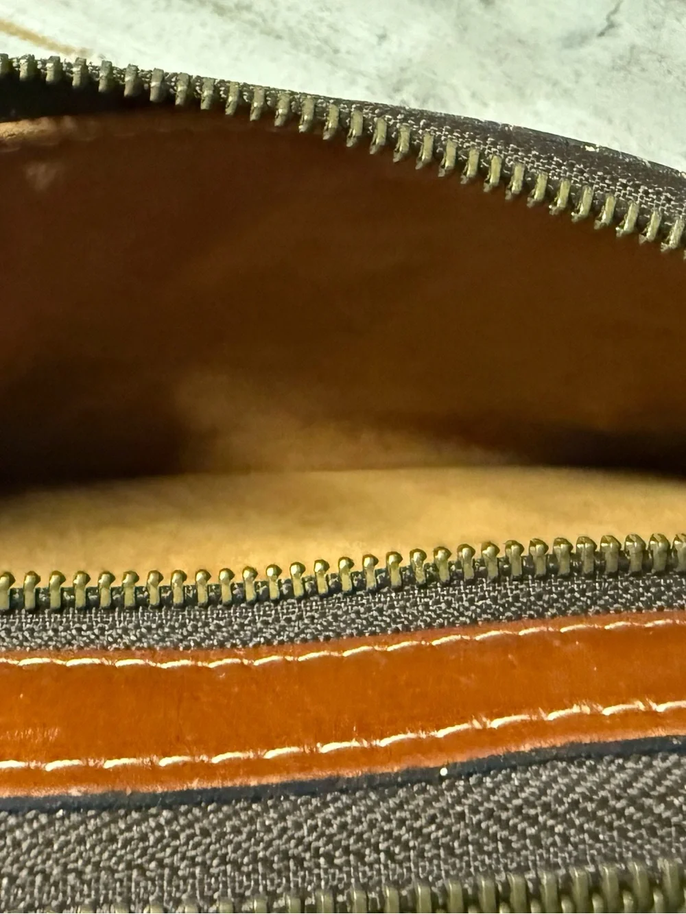 Patricia Nash Cognac Brown Leather Wristlet Wallet